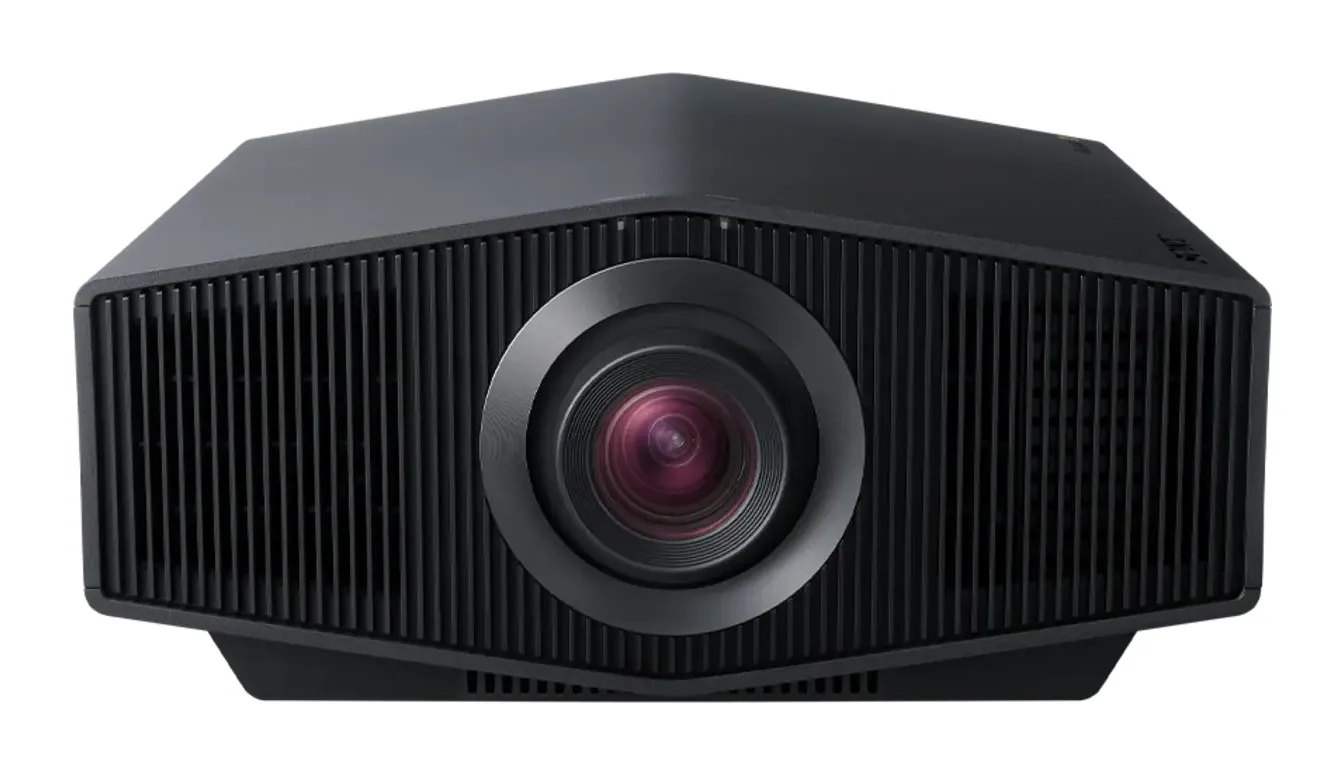 Front of the Sony Bravia Projector 9 showing its 70 mm lens